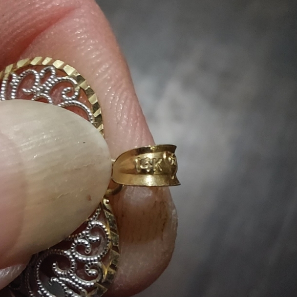 14k gold heart pendant / charm only. - Picture 3 of 3